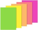 HEYDA Blok barevných papírů A4 - neon 10 listů
