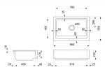 SAPHO ARYA keramický dřez 86x55,5 cm, bílá
