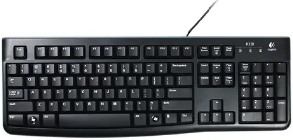 Logitech klávesnice K120 For UK/ OEM / USB / Drátová / Černá (920-002524)
