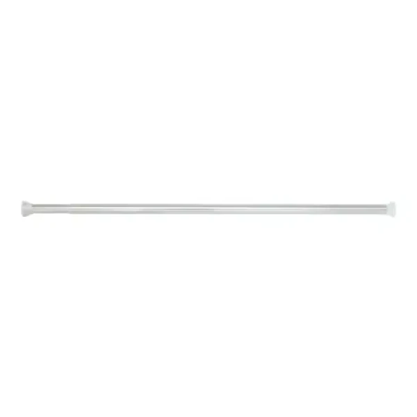 Spirella KRETA tyč na sprchový závěs 125 - 220 cm lesklá bílá / bez vrtání / hliník (7610583103284)