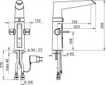 HANSA - Fit Elektronická dřezová baterie Hybrid, černá/chrom 65232213