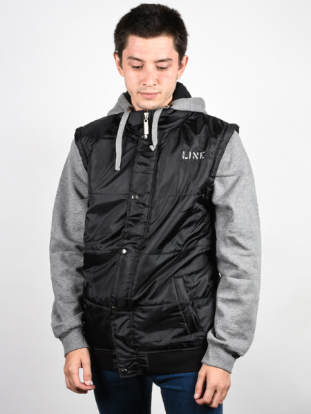 Line Foundation black pánská mikiny na zip - M
