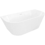MEXEN - Oris volně stojící vana nástěnná reliéf 170 x 80, bílá, bez krytky přepadu a zátky 52871708000-SS