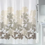 Spirella FLEURY sprchový závěs bílá / motiv květin / 180 x 200 cm / polyester