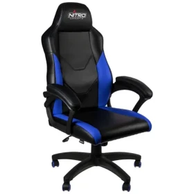 Nitro Concepts C100 černo-modrá / Herní židle / syntetická kůže / nastavitelná / pojezdová kolečka / nosnost 120 kg (NC-C100-BB)