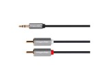 Kabel Jack 3.5mm stereo/2x Cinch 1,8m KRUGER & MATZ KM1214 Basic