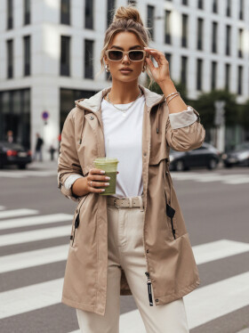 Dámská přechodná bunda parka MEROY béžová FashionStreet TY4288 S