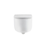 INVENA - WC mísa závěsná, Korfu kulatá, s prkénkem soft-close CE-95-001-L