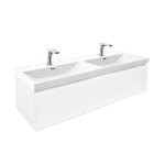 Koupelnová skříňka s umyvadlem SAT Evolution 118x30x44,8 cm bílá mat SATEVO120WMU4BA SATEVO120WMU4BA