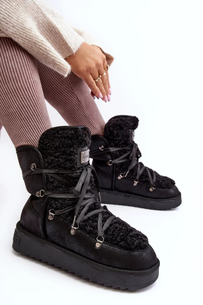 Vodotěsné boty na platformě D.Franklin černý Velikost: 41