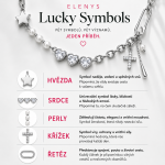 ELENYS Lucky Symbols – náhrdelník z prémiové oceli Délka: 40+5 cm / max. 45 cm