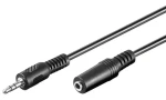 Goobay 50431 prodlužovací audio kabel 3,5mm jack černá 2 m / Audio kabel / Prodlužovací / 3-pin (50431)