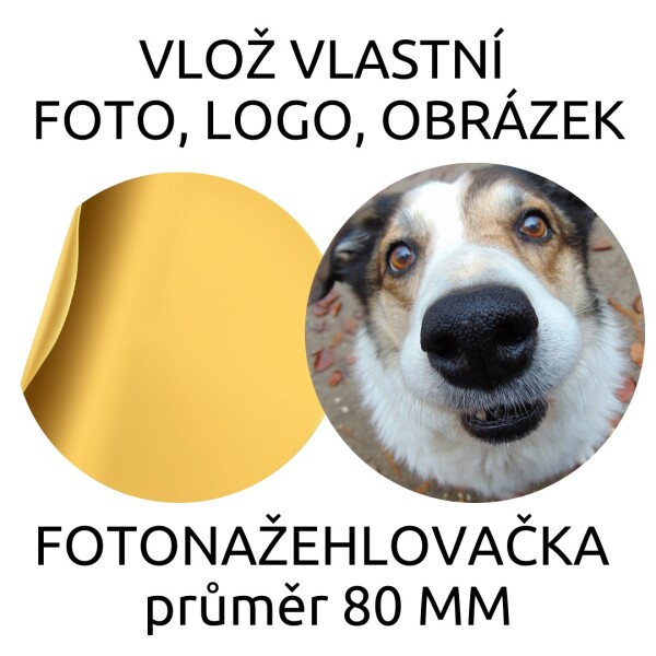 NAŽEHLOVAČKA 80 MM s vlastní grafikou