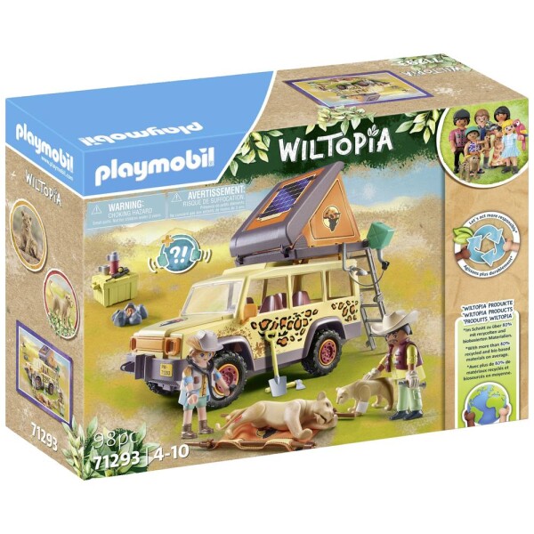 Playmobil® Wiltopia S terénním vozem u páječka 71293