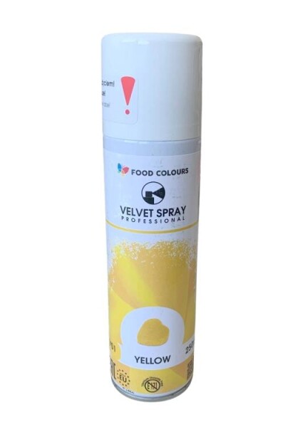 Food Colours sametový sprej Yellow (250 ml)