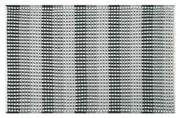 SPIRELLA CONE koupelnová předložka černo-šedá / 75% polyester, 25% akryl / protiskluzová / 50 x 80 cm