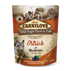 Carnilove Dog Paté Ostrich Blackberries 300g