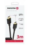 SWISSTEN Kabel HDMI 2.0 (M) - HDMI 2.0 (M) 3m černá / 18 Gbps / 4K / 60Hz / zlacené kontakty (75501113)