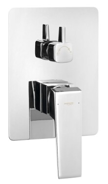 AQUALINE - RITMO podomítková sprchová baterie, box, 2 výstupy, chrom RT042