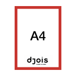 Djois Magneto LEAN, A4, červený, 10 ks