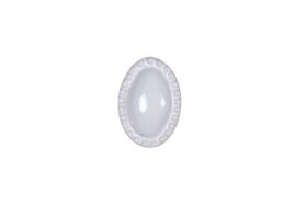 La finesse Porcelánová úchytka White Oval, bílá barva, porcelán 50 mm