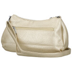 Stylová dámská koženková crossbody kabelka Foppa, zlatá
