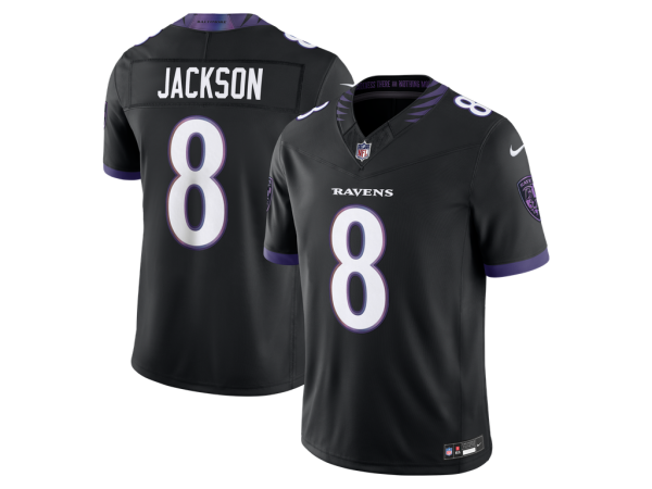 Nike Dres Lamar Jackson #8 Baltimore Ravens NFL Alternate Vapor F.U.S.E. Stitched Limited Velikost: XL