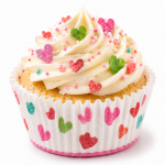 Cake star papírové košíčky na muffiny a cupcakes barevné 50x30 mm 100ks-vzor 25