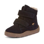 Chlapecké zimní barefoot boty ZERU TEX FURRY Dark blue, Froddo, G2110149, tmavě modrá - 28