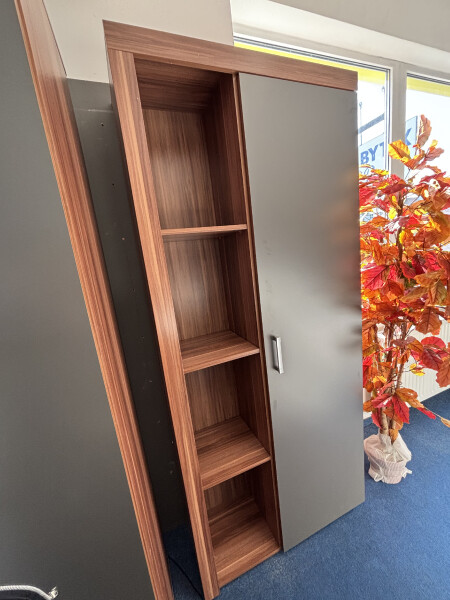 Šatní skříň Samba 2 - Slíva + Grafit Barva korpusu: Slíva + grafit