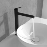 VILLEROY & BOCH - Loop&Friends Umyvadlová baterie, matná černá TVW106106153K5