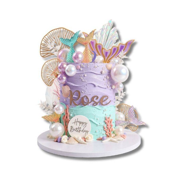 Dortisimo Zápich do dortu Ploutve s listy a koulemi (26 ks)