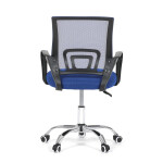 Dětská židle, výškově nastavitelná, modrá síťovina, KA-L103 BLUE