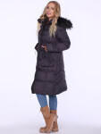 Dámský kabát Coat BLH220027FXR tmavě šedý -. PERSO 46/3XL