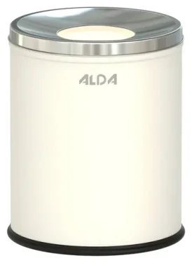 ALDA Hotel Comfort bílá / Odpadkový koš / 7 l / lakovaná ocel / nerezové víko