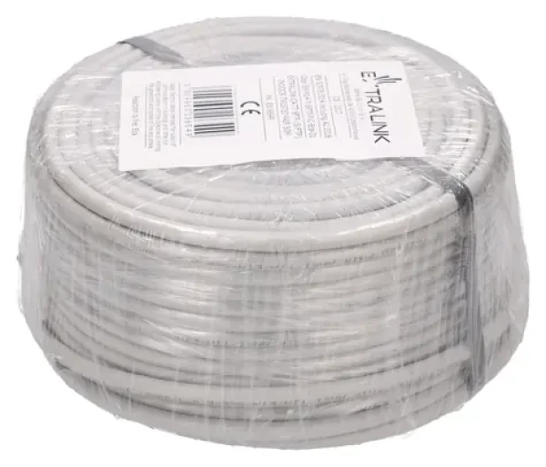 Extralink CAT7 S/FTP 50 m / Síťový kabel / vnitřní / stíněný / PoE