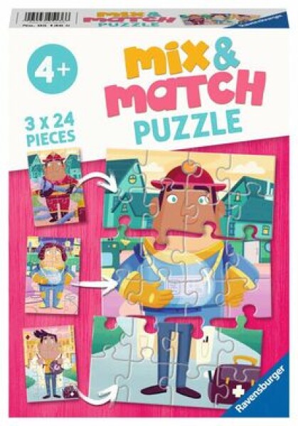 RAVENSBURGER Mix&Match: Moje oblíbené povolání 3x24 dílků