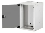 Equip ECO 300x300mm světle šedá / Nástěnný rozvaděč 10" / 9U / skleněné dveře / hloubka 300 mm (EWM-09-3030-G)
