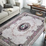 DumDekorace Farebný koberec vo vintage štýle Šířka: 60 cm | Délka: 100 cm