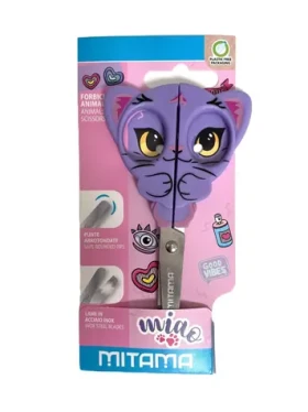 Mitama Animal Fantasy kočka / Dětské nůžky / 13 cm / zaoblené čepele (62469-90170)