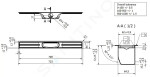 I-Drain - Linear 72 Nerezový sprchový žlab, délka 700 mm, s hydroizolací ID5M07001X1