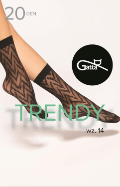 Ponožky Gatta Trendy wz.14 20 den nero univerzální