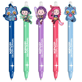 K-pop Demon Hunters gumovací gelové pero s klipem - Pyramid