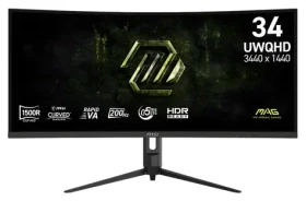 34" MSI MAG 342CQRF E20 černá / Herní monitor / UWQHD / VA / 200Hz / 0,5ms / 21:9 / HDMI+DP / VESA (MAG 342CQRF E20)