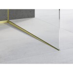 MEXEN - Line-B spádová lišta pro sklo 120 cm pravá, zlato szczotka 185504120R