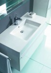 DURAVIT - Vero Umyvadlo 105x49 cm, s přepadem, s otvorem pro baterii, bílá 0329100000