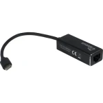 Inter-Tech Argus IT-811 černá / Adaptér / USB-C na Gigabit Ethernet / RJ45 / Realtek RTL8153 (88885438)