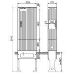 ABN SL205VT Přípojný sloupek Obsah 1 ks
