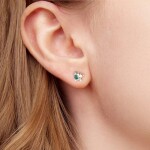 Stříbrné náušnice Vánoční stromeček – stříbro 925/1000, Stříbrná