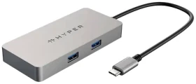 HyperDrive 5v1 USB-C Hub (WWCB), Silver HY-HDMB2
